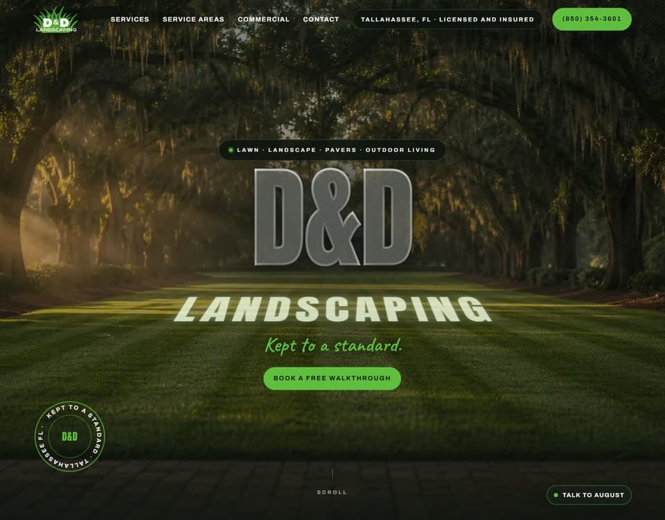 D&D Landscaping: client commission