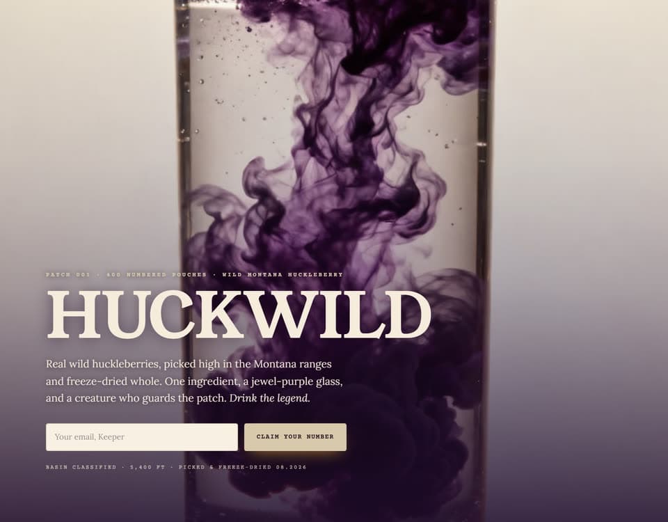 Huckwild: huckleberry goods
