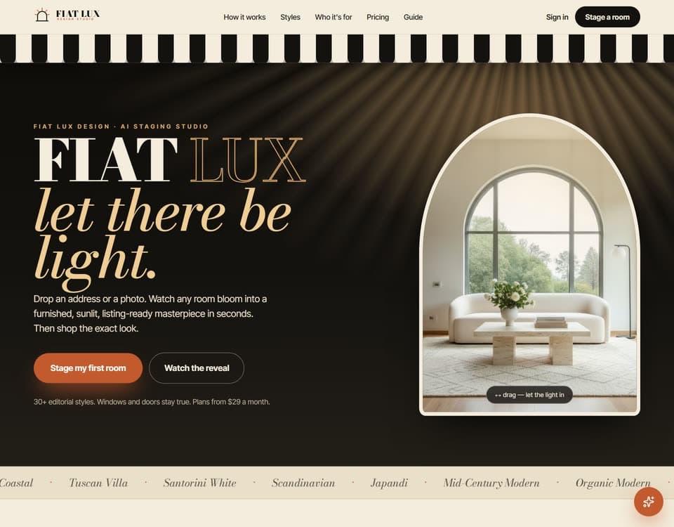 Fiat Lux Design: let there be light · one of 150 from the Build