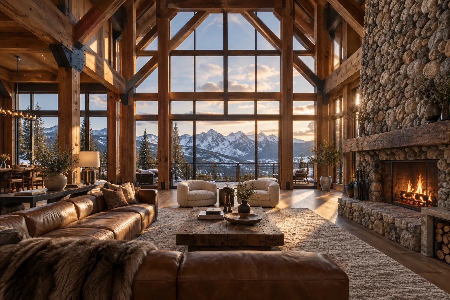 Great room trusses