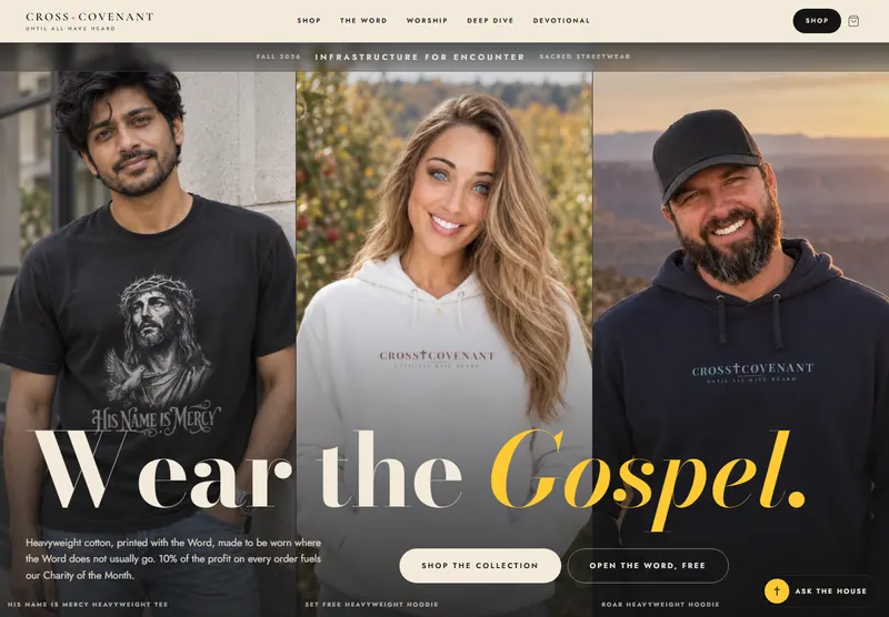 Cross + Covenant: a preview of the website built by Modern Mustard Seed.