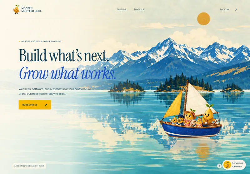 Modern Mustard Seed: a preview of the website built by Modern Mustard Seed.