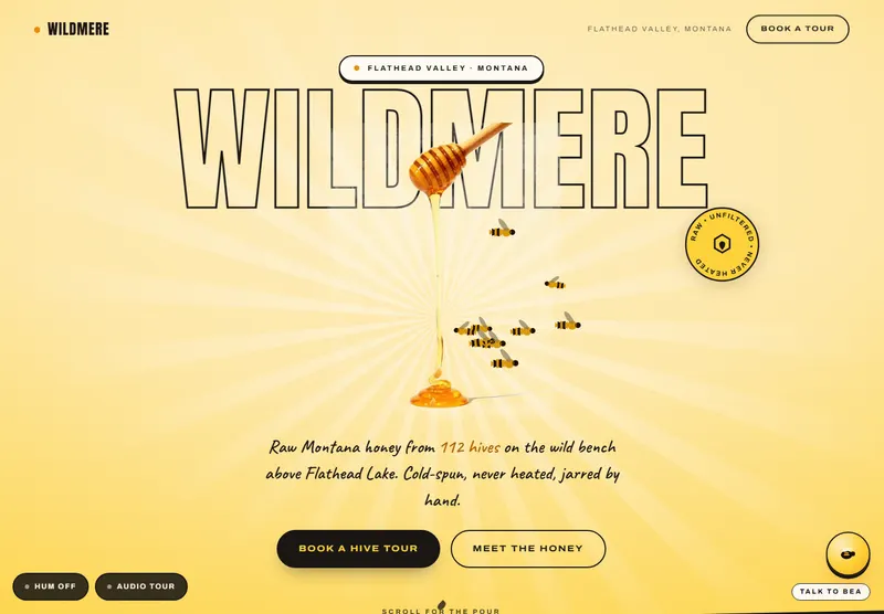 Wildmere Honey Co.: a preview of the website built by Modern Mustard Seed.